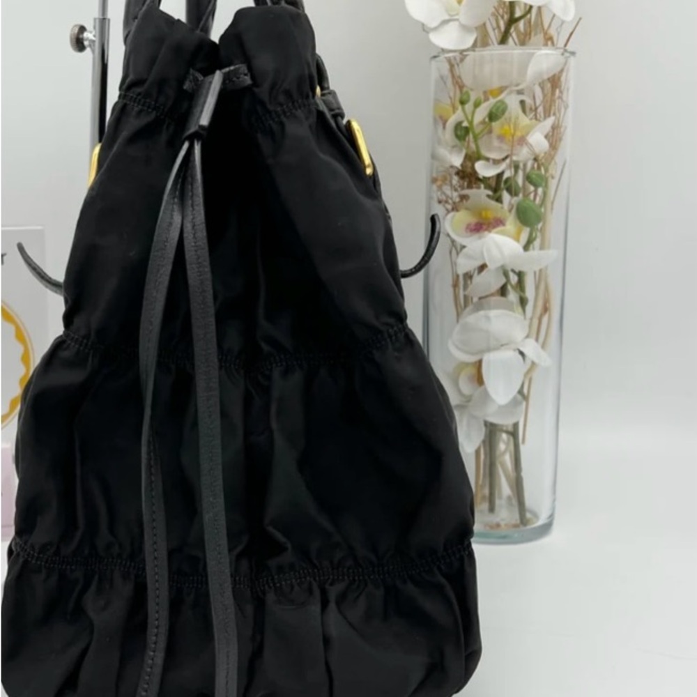 Prada Gaufre Leather Shopping Tote Bag Nylon - Picture 9 of 14